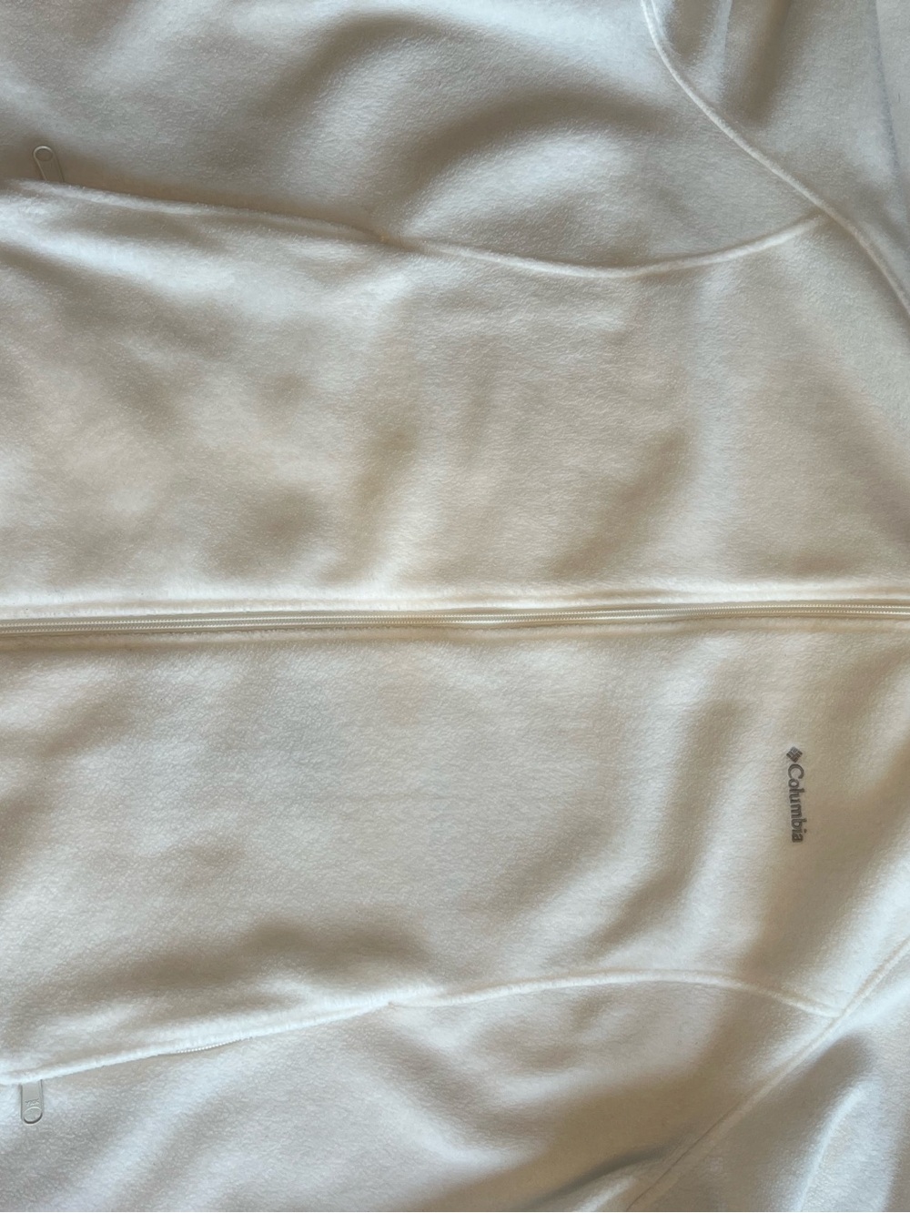 Columbia Cream Full-Zip Fleece Jacket